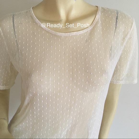 β¨*read info*Vintage 80s Christian Dior mesh tee L - Picture 2 of 8